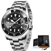 LIGE Top Brand Luxury Fashion Diver Watch Men 30ATM Waterproof Date Clock Sport Watches Mens Quartz Wristwatch Relogio Masculino 220530