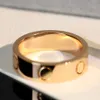 Carter Ring Designer ringer Skruv Ring Lyxig smycken Kvinna Juvera Bague Femme Gold Jewelery Bijoux Luxe rostfritt stål smycken Schmuck Joyeria Anillos