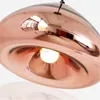 Modern Mouth Blown Glass Pendant Lamp Creative Plated Rose Gold Silver Suspension Light Hotel Restaurant Cafe Counter Lighting