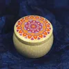 Candy Tin Box Candle Jar فارغ الصفيح يمكن أن يتشكل طبل Chocoate Cookies التخزين خمر الزفاف لصالح هدية مربع SXJun21