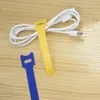 50 pcs T type Câble Attache Fil Réutilisable Cordon Organisateur Fil 1.2 cm Coloré Ordinateur Données