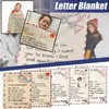 Cobertores Blanket para minha filha, filho, esposa, imprimida Quilts Air Mail Positive Incentive e Love Giftsdrop Shipblankets