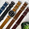 Watch Bands Leather Band - Larghezza cinturino militare monopezzo 18mm 20mm 22mm o 24mm Hele22