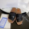 2022 Luxury Designer Womens Slippers Canvas Open-Toe Slippers With Lettered Flat Beach Outdoor Slippers MKJKK46985