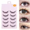 False wimpers Manga Lashes 2022 est 5 paren wispy cosplay anime Koreaanse make -up packfalse falfalse