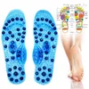 Magnetische Therapie-Massage-Einlegesohlen für Schuhe, Fußakupressur, verbesserte Einlegesohle, Punkt, Füße, Körper-Detox-Einlegepads 220610