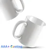 Set weißer Sublimation leere Kaffeetassen 11 Unzen Te Schokoladen Keramikbecher- DIY Sublimation Blanks Produkte Massenmasse