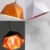 Pendant Lamps Dia 25cm Modern Living Room Macarons Lights Polygonal Diamond Lampshade E27 Nordic Restaurant Home Decor LampsPendant