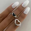 Bröllopsringar 2022 Trend Retro Love Set Luxury Exquisite Fashion Engagement Female Par Pary Pinger Ring Jewelry Giftwedding edwi22