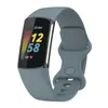 Substituição Watchband Bracelete pulseira pulseira impermeável pulseira esporte mulheres homens suaves silicone alças para fitbit carga 5 CARGA5 banda de relógio inteligente