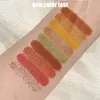 Cores da sombra dos olhos Paleta de sombra SHIMMER MA