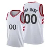 Tryckt Toronto Custom Diy Design Basketballtröja Anpassning Team Uniforms Skriv ut Personliga Any Name Number Män Kvinnor Kids Ungdom White Jersey