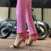 2021 nouveau Design de haute qualité femmes papillon talons sandales exquis belle aile chaussures femme Banquet Paty Dress220513