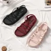 womens Sandals flat heel slides slippers ankle strap cross casual shoes green pink nude black red sports sneakers