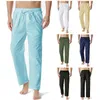 Pantalons pour hommes pantalons de survêtement pour hommes coton lin survêtement sport solide mâle Gym maigre Joggers sueur pantalon décontracté 2022 hommes Drak22