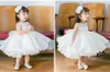 Kız Elbiseleri Doğdu Bebek Kız Boncuklar Tül Prenses Bebek Vaftiz Elbisesi 1 Yıllık Doğum Giyim Vestido Infantil 0-6 yıldır