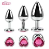 IKOKY Anal Plug Bullet Vibradores Sexy Toys for Men Masturbation Butt Butt Aço inoxidável Massageador de próstata