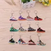 Mode Stereo 3D Basketball Silikon Sneaker Schlüsselanhänger Halter Geschenk Designer Schuhe Schlüsselanhänger Handtasche Auto Schuhe Anhänger Spielzeug