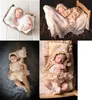 0onth Pography Props Baby Hat Baby Girl Lace Romper Bodysuits Outfit Pography Clothing 220608