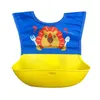 Hårtillbehör Baby Cartoon Vattentät Bib Food Grade Silicone Born Feeding Catcher With Pocket Justerbar Förkläde Porslin