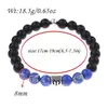 Bracelet Homme 12 Zodiac Signs 8mm Natural Stone&Black Stone Bracelets Constellations Horoscope Bracelet Charm Jewelry