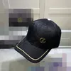 22a High Quality Leather Baseball Golf Cap Hat Mens Women Fashion Print Street Letters Hip Hop Jogging Sports Casquet Adjustable Fitting Hat