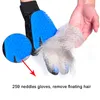 Profesjonalne narzędzia do czyszczenia pielęgnacji kota 259 Silikonowe TIPS PET Rękawicy kota gładzące rękawiczki pływające psie włosy Masaż grzebień ZL1207