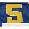 Sjzl98 NCAA California Golden Bears College #5 Jason Kidd Basketball-Trikot, Vintage-Marineblau, genäht, Jason Kidd University-Trikots, Hemden, S-XXXL