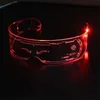 Mode Grappige Brillen Unisex Multicolored LED Licht-Emitting Glazen Kerstfeest Bar Dance Masquerade Eyewear
