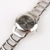 Wristwatches Fashion Casual Silver Lady Women Girl Watch Stainless Steel Band Luxury Dress Wristwatch 4 ColorsWristwatches