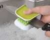 Spazzole per la pulizia Pennello a lama doppia a forma di U Coltello e posate Pulitore per forchetta Bacchette Utensile per la pulizia Accessori da cucina