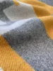 Thick Home Sofa good quailty Yellow Designer H Blanket TOP Selling Blue orange black red gray navy Big Size Wool