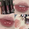 Lipgloss zwarte buis spiegel water lipgloss hydraterende vloeibare lippenstift blijvende sexy tint make -up Koreaanse cosmeticslip