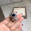 Mode Lady Kvinnor Brass 18k Förgylld Ställa in Full Diamond Crystal Snake Form Öppna Ring Gratis Storlek