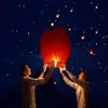 Decorazione del partito 10-30Pcs Cielo di carta cinese Volare Lanterne dei desideri Candela Lampade Festival di nozze di Natale leggero