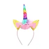 Diadema de unicornio, pequeño tesoro, diadema de cuerno de buey dorado de María, disfraces para niños, accesorios de actuación S3