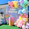 Qifu Macaron Balloons Garland Latex Ballons Arch Happy Birthday Party Decor Kids Adder Wedding Baloon Chain Baby Shower Balon 220429