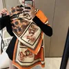 Foulards hiver écharpe femmes épais cachemire dame Design cheval imprimé luxe Pashmina châles et enveloppes couverture étolesécharpes