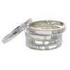 Bangle Name Jewelry Silver Color Micro Pave 5a CZ Sparking Bling 26 Inledande Alfabet Letter Slider Charm Armeletbangle