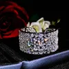 Bangle Foydjew European American Luxury Micro-inmatad Full Diamond High Carbonets Designer smycken justerbar armbandbangle
