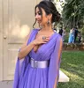 2022 Stunning purple Prom Evening Dresses Mermaid V-neck Formal Party Cheap Celebrity Gowns For Women special Occasion Wear