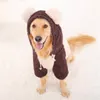 Duże ubrania dla psów dla psów Golden Retriever Coat Duży rozmiar jesienny zima z kapturem z kapturem odzież odzieżowa kostium pug y200328