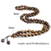 Perles Brins 8mm Oeil De Tigre Perles De Prière Bracelet Charme Bouddha Mala Méditation Collier Pour Femmes Hommes Pierre Naturelle Yoga Bijoux Cadeau Lars2