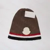 Mannen gebreide hoed herfst winter schedel pet vrouwen fit beanies designer geprinte wollen hoeden ademende muts