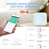 Gasanalysatoren Tuya Zigbee Smart Air Quality Monitor CO2 Meter Sensor Automatisering Alarm VOC HCHO PM2.5 Detector Temperatuur Vochtigheid Sensorgas