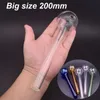 Новейший дизайн стеклянный масляный горелка трубы красочные трубки масло для ногтей руки ручной табак сухой травой сигареты трубы для воды бонг 8 дюймов 50 мм мяч
