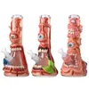 Cachimbos de água de vários estilos exclusivos de vidro inebriante de 11 polegadas Bongs grandes de vidro de 7 mm de espessura Bong Tubos de água tubo reto Dab Rigs com haste descendente difusa