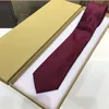 Men Tie Designer Silk Ties Unisex Letter Print Business Leisure Neck Tie 3 Color