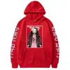 Anime Demon Slayer Hoodies Kamado Nezuko Kimetsu No Yaiba Streetwear 스웨터 까마귀 Oversized Cozy Tops 풀오버 Sudadera 220809