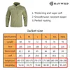 HAN WILD Tactical Fleece Coat Outdoor Cycling Jacket Hiking Clothing Camping Thermal Military Jacket Mens Winter Windproof Warm 220516
